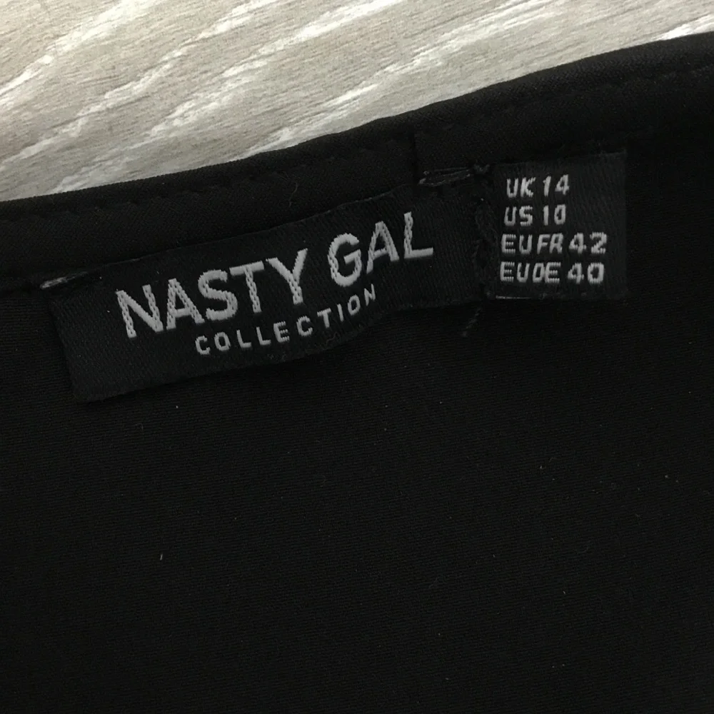 NASTY GAL Lets Net To It Mesh Fishnet Detail Mini Dress size US10 - Picture 10 of 12